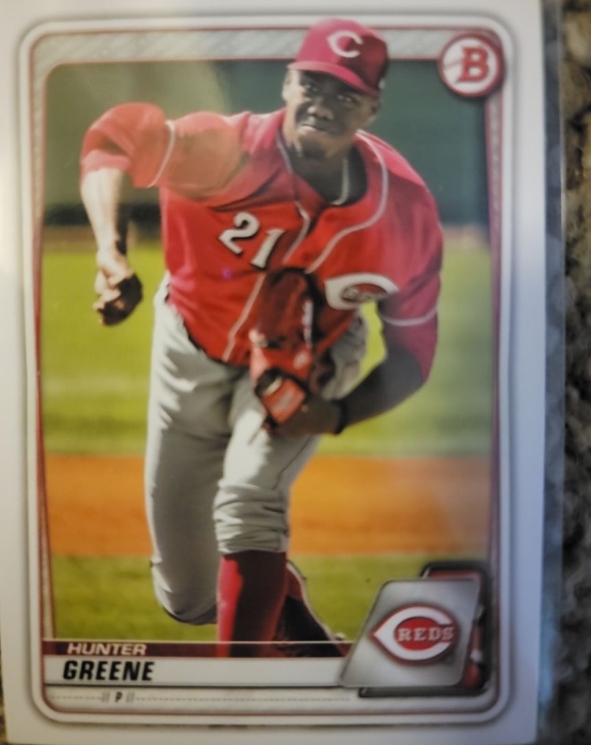 2020 Bowman Prospects #BP-47 Hunter Greene — front