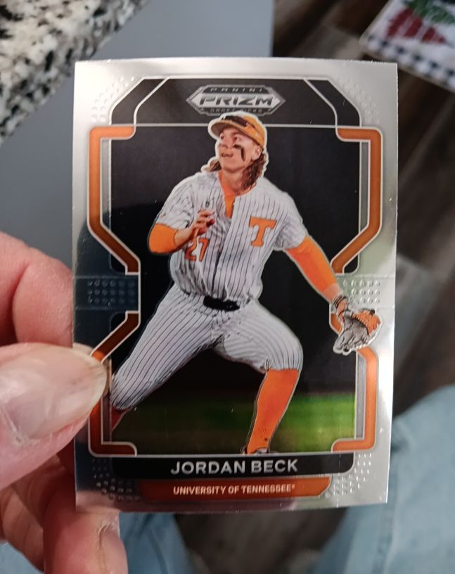 2022 Panini Prizm Draft Picks #PDP38 Jordan Beck — front
