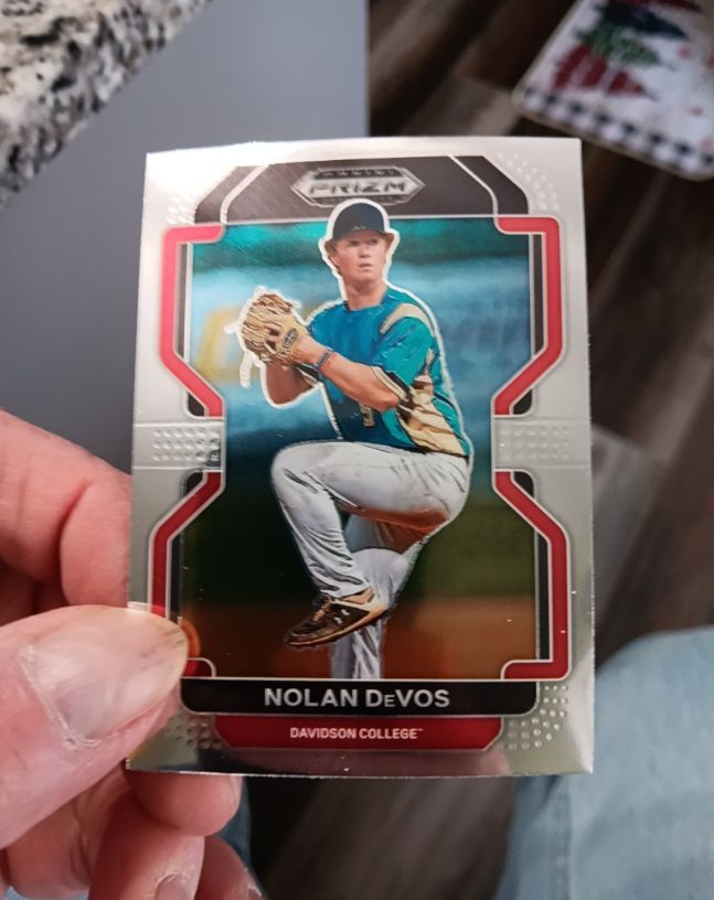 2022 Panini Prizm Draft Picks #PDP163 Nolan DeVos — front