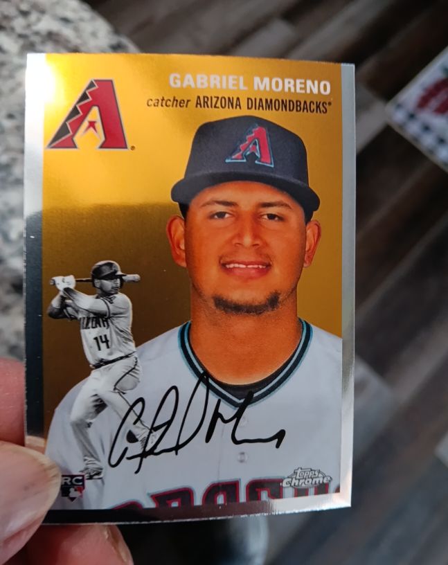 2023 Topps Chrome Platinum Anniversary #9 Gabriel Moreno — front