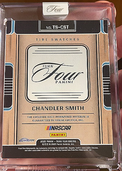 2025 Panini Turn Four Tire Swatches #TS-CST Chandler Smith — front