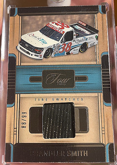 2025 Panini Turn Four Tire Swatches #TS-CST Chandler Smith — back