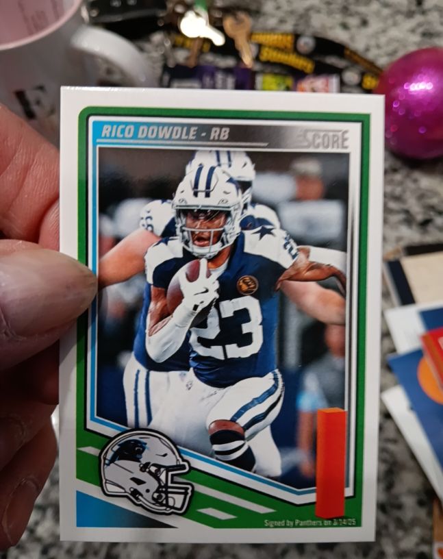 2025 Score #241 Rico Dowdle — front