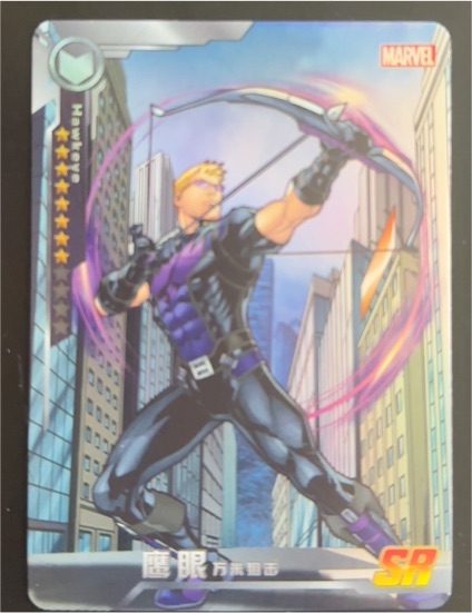2014 Camon Marvel Avengers #MWW-032 Hawkeye SR — front