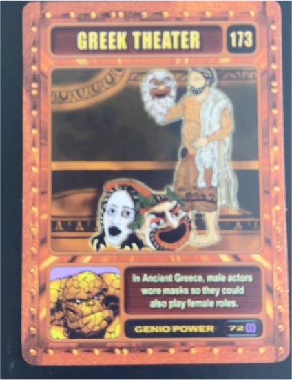 2003 Marvel Genio Card Game #173 Greek Theater — front