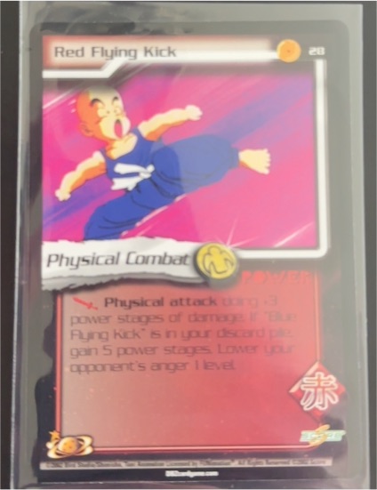 2002 Score Dragon Ball Z #28 Red Flying Kick — front