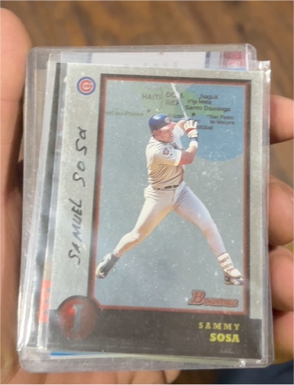 1998 Bowman International #50 Sammy Sosa — front