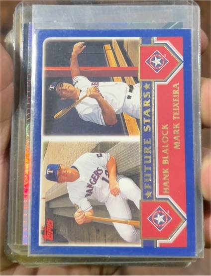 2003 Topps #324 Hank Blalock / Mark Teixeira Future Stars — front