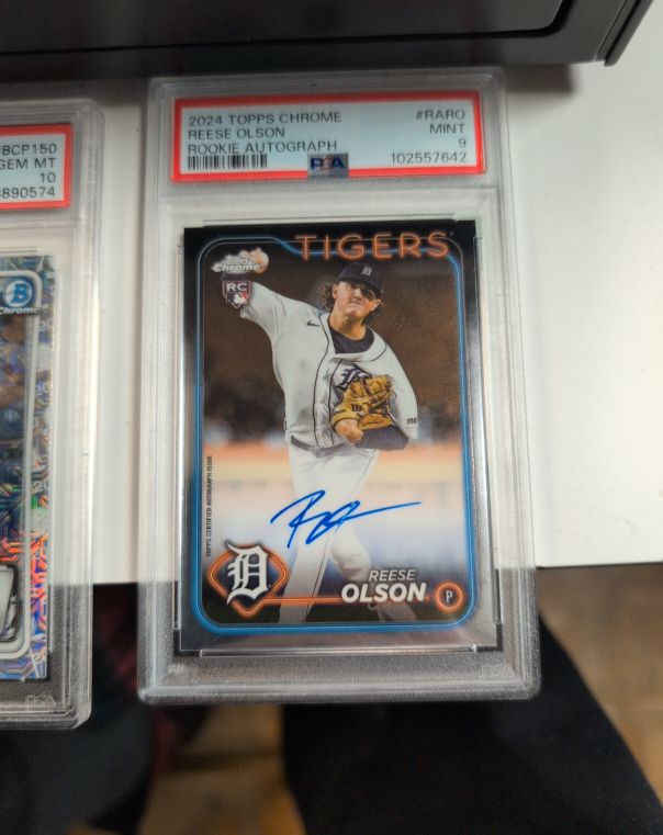2024 Topps Chrome #RA-RO Reese Olson Rookie Autograph — front