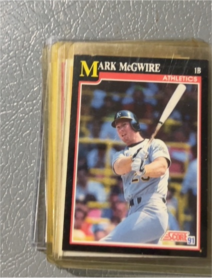1991 Score #324 Mark McGwire — front