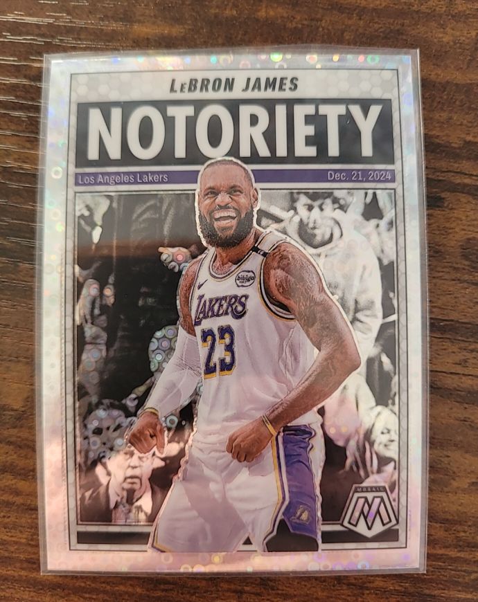 2024-25 Panini Mosaic #6 LeBron James Notoriety — front