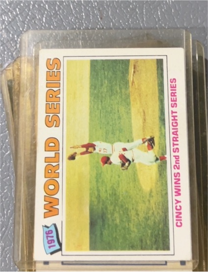 1977 Topps #413 1976 World Series — front