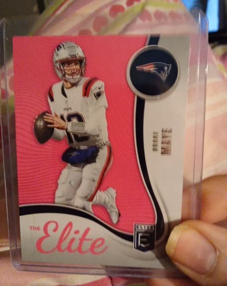 2025 Panini Donruss Elite #7 Drake Maye The Elite Pink — front