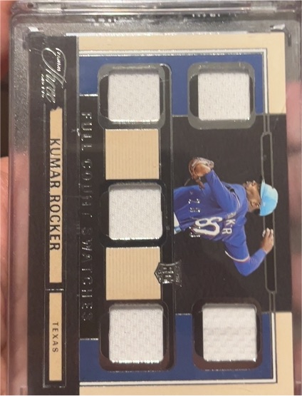 2025 Panini Three and Two Full Count Swatches #FCS-KR Kumar Rocker — front
