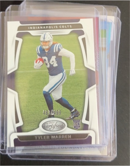 2025 Panini Certified #113 Tyler Warren — front