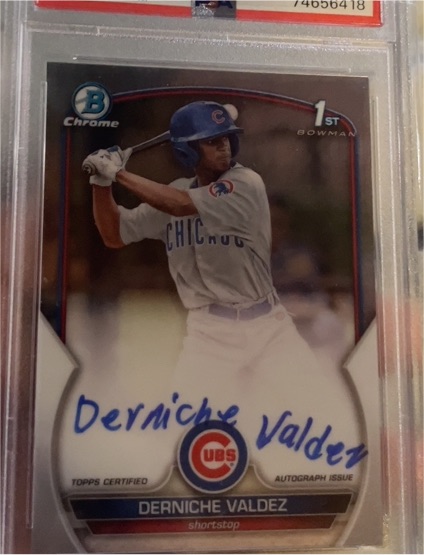 2023 Bowman Chrome #CPA-DV Derniche Valdez — front