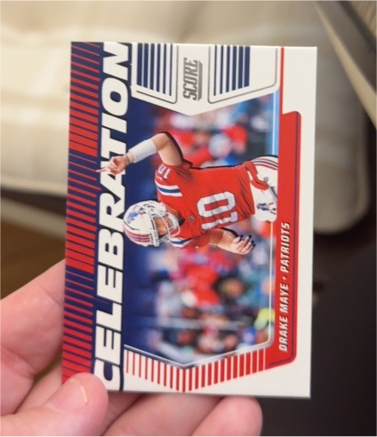 2025 Panini Score Celebration #C-DMA Drake Maye — front