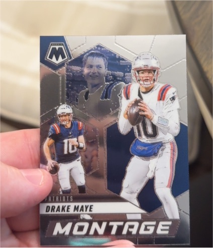 2025 Panini Mosaic Montage Drake Maye — front