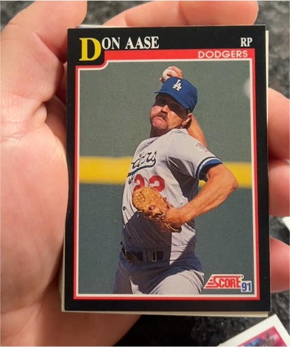 1991 Score #289 Don Aase — front