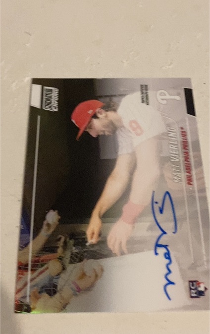 2022 Topps Stadium Club Chrome #SCCBA-MV Matt Vierling — front