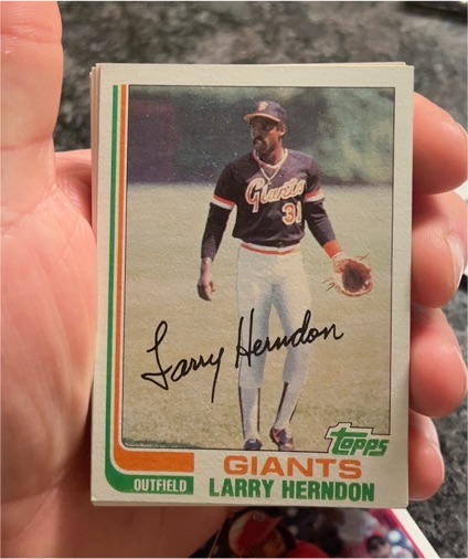 1982 Topps #182 Larry Herndon — front