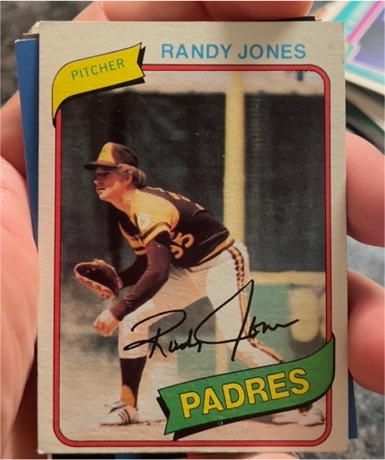 1980 Topps #305 Randy Jones — front