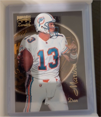 1996 Pinnacle Zenith #Z-1 Dan Marino — front