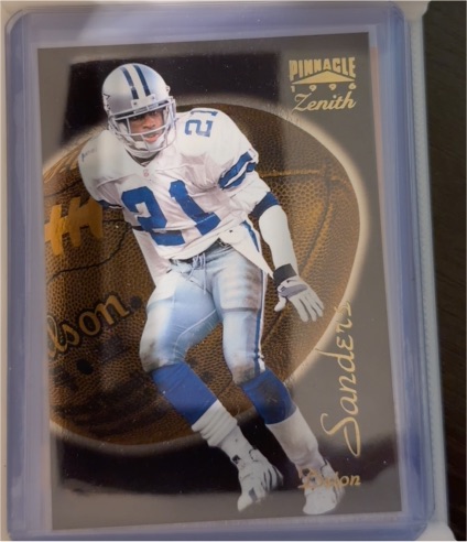 1996 Pinnacle Zenith #Z-18 Barry Sanders — front