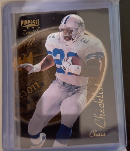 1995 Pinnacle Zenith #150 Emmitt Smith — front