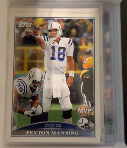 2009 Topps #321 Peyton Manning MVP — front