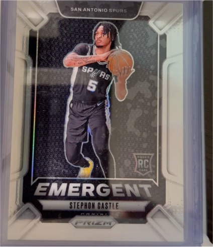 2024-25 Panini Prizm #29 Stephon Castle Emergent Rookie — front