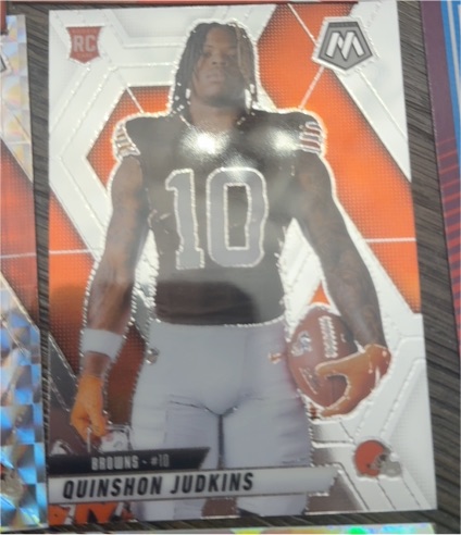 2025 Panini Mosaic #276 Quinshon Judkins Rookie Cleveland Browns — front