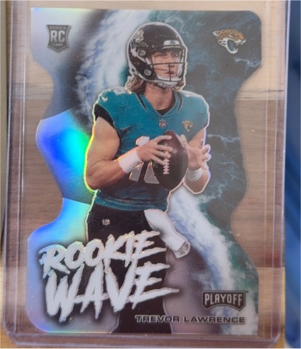 2021 Panini Playoff Rookie Wave #RW-TLR Trevor Lawrence — front