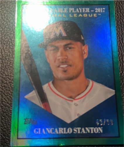 2017 Topps Update Series #99 Giancarlo Stanton — front