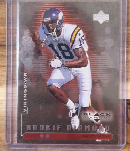 1998 Upper Deck Black Diamond #97 Randy Moss Rookie Card — front