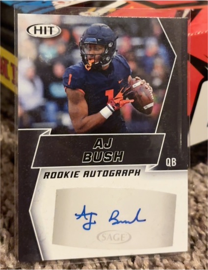 2019 Sage Hit #A97 AJ Bush Autographs — front