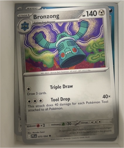 2025 Pokémon ME02: Phantasmal Flames #072 Bronzong — front