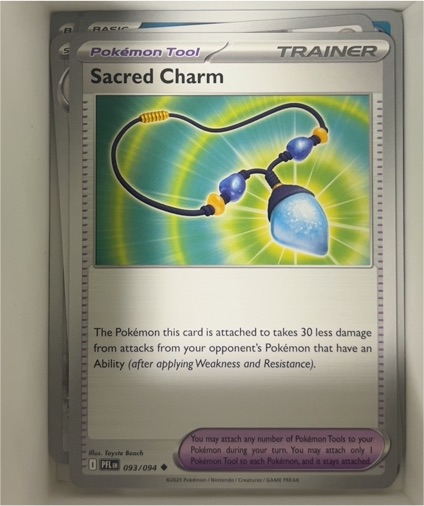 2023 Pokémon ME02: Phantasmal Flames #093 Sacred Charm — front