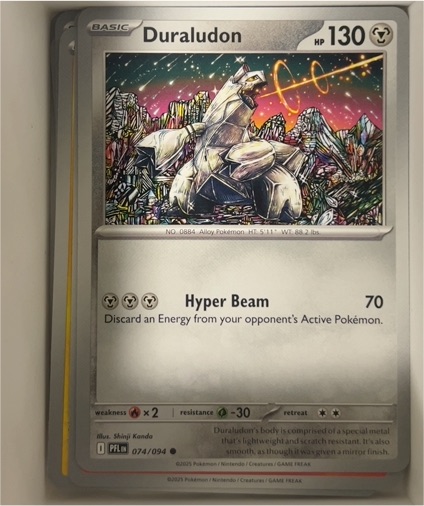 2025 Pokémon ME02: Phantasmal Flames #074 Duraludon — front