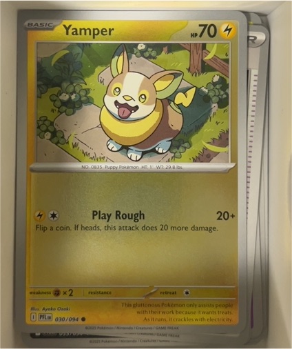2025 Pokemon ME02: Phantasmal Flames #030 Yamper — front