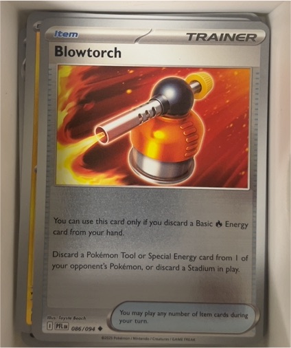 2025 Pokémon Phantasmal Flames #086 Blowtorch — front