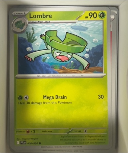 2025 Pokémon ME02 Phantasmal Flames #006 Lombre — front