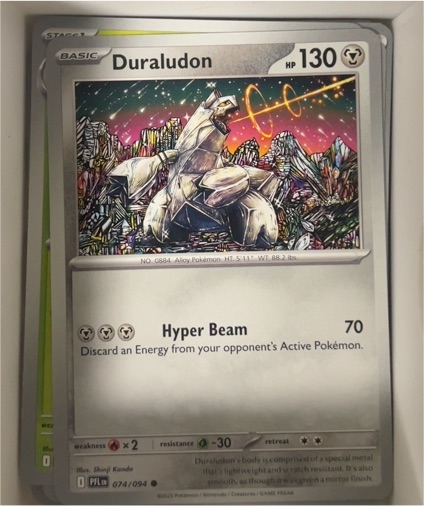 2025 Pokémon ME02: Phantasmal Flames #074 Duraludon — front