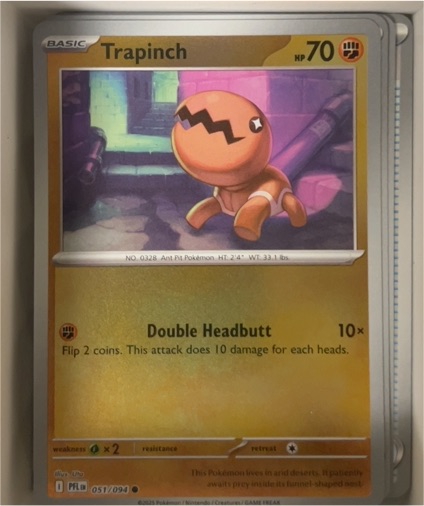 2023 Pokemon ME02: Phantasmal Flames #051 Trapinch — front