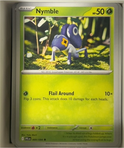 2025 Pokemon ME02: Phantasmal Flames #009 Nymble — front
