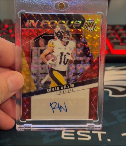 2025 Panini Mosaic In Focus Auto Roman Wilson — front