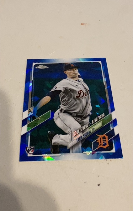2021 Topps Chrome Update #USC82 Tarik Skubal Rookie Debut — front