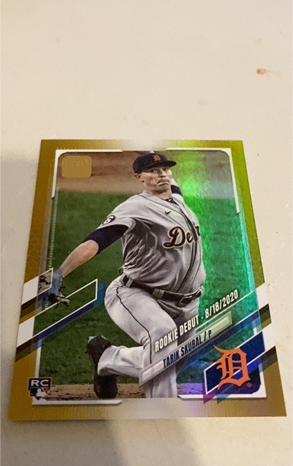 2021 Topps Update #US284 Tarik Skubal Rookie Debut — front