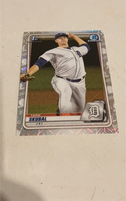 2020 Bowman Chrome #BCP-108 Tarik Skubal — front