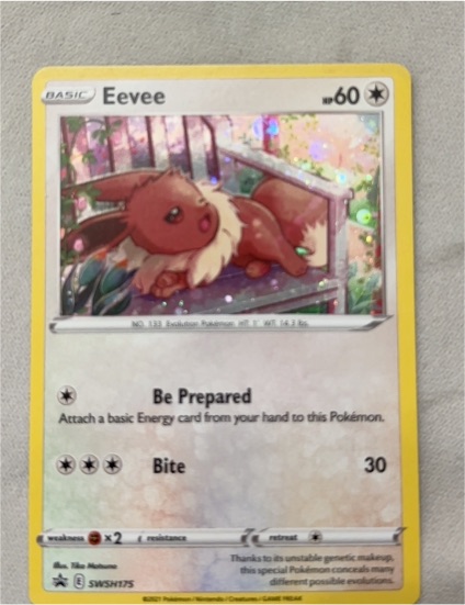 2021 Pokémon SWSH #SWSH175 Eevee — front